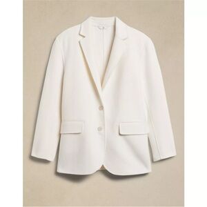 Banana Republic NELLI OVERSIZED DOUBLE-FACED BLAZER NWT xs (white)